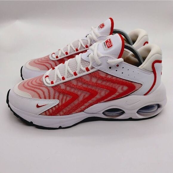 Nike Air Max TW‎ Running Sneakers Mens Size 10 Red White Athletic Shoes - Picture 2 of 8